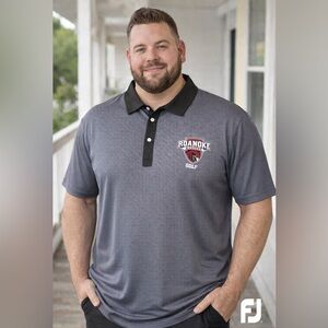 FootJoy Black and Gray Polo Shirt